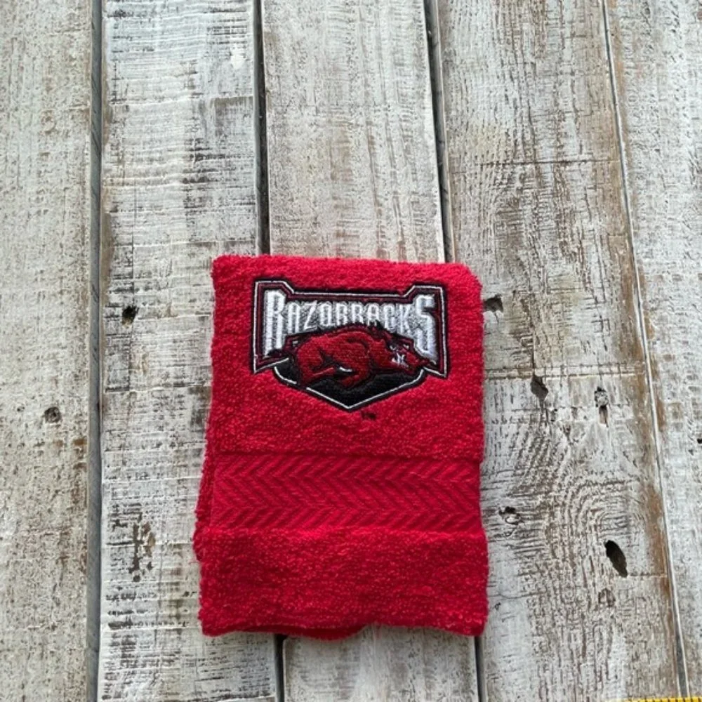 Arkansas College Sports Team Razorbacks Wash Cloth Go Hogs!!!
